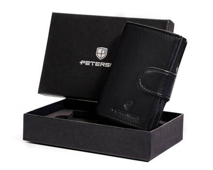Elegantná peňaženka s podávačom kariet a RFID ochranou - Peterson