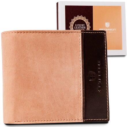 Pánska dvojfarebná kožená peňaženka - Peterson