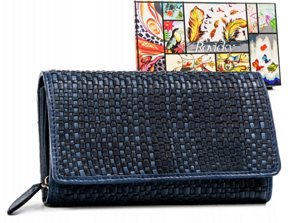 Veľká dámska peňaženka vyrobená z prírodnej kože- Rovicky