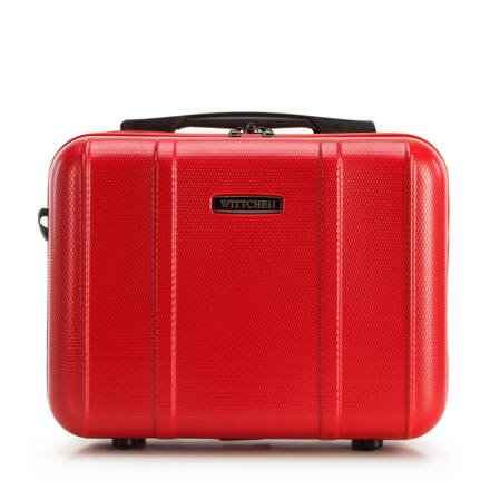Červený kozmetický kufrík