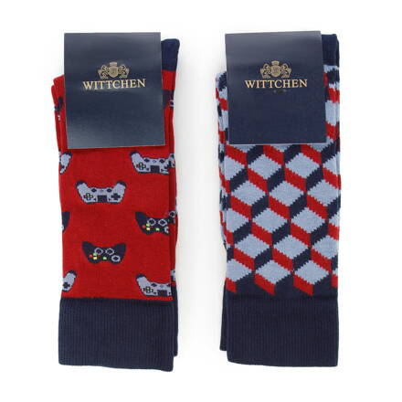 2 páry štýlových ponožiek v darčekovej krabičke