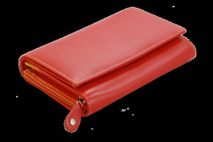 Multičervená dámská kožená peněženka s klopnou 511-4125-M31
