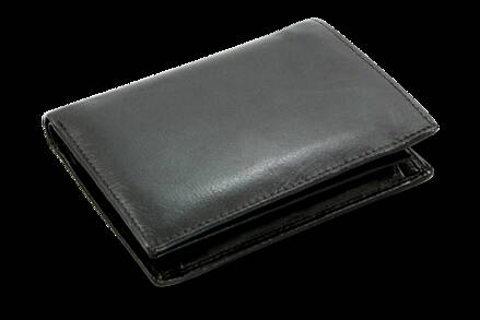 Černá pánská kožená peněženka s vloženou dokladovkou 514-2503-60