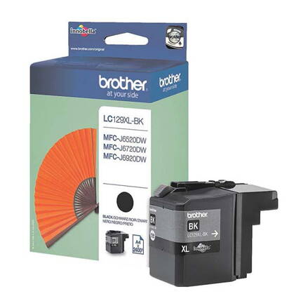 Brother originál ink LC-129XLBK, black, 2400str., Brother MFC J6920DW, čierna