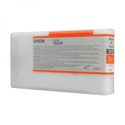 Epson originál ink C13T653A00, orange, 200ml, Epson Stylus Pro 4900, oranžová