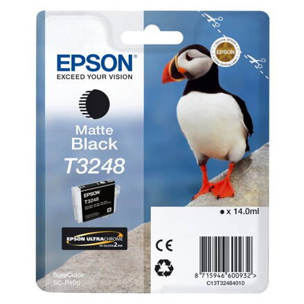 Epson originál ink C13T32484010, matt black, 14ml, Epson SureColor SC-P400, matt black