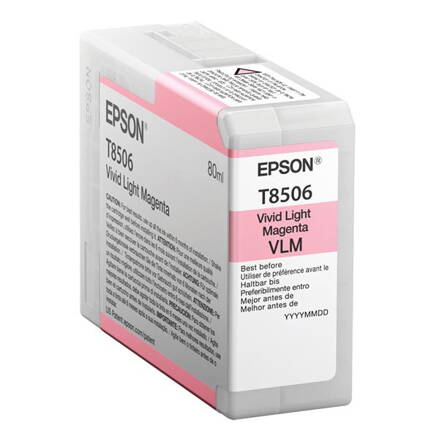 Epson originál ink C13T850600, light magenta, 80ml, Epson SureColor SC-P800, light magenta