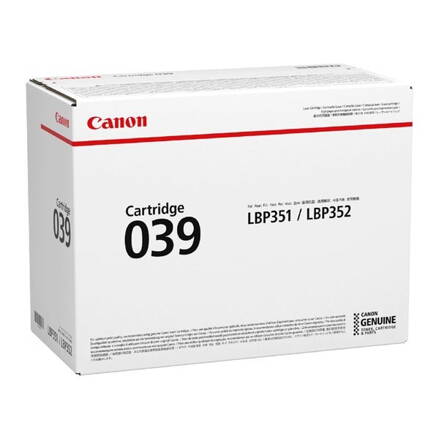 Canon originál toner CRG 039, black, 11000str., 0287C001, Canon imageCLASS LBP351dn,352dn,i-SENSYS LBP351x,352x, O, čierna