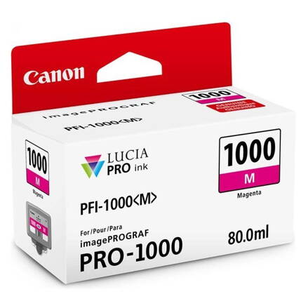 Canon originál ink 0548C001, magenta, 5885str., 80ml, PFI-1000M, Canon imagePROGRAF PRO-1000, purpurová
