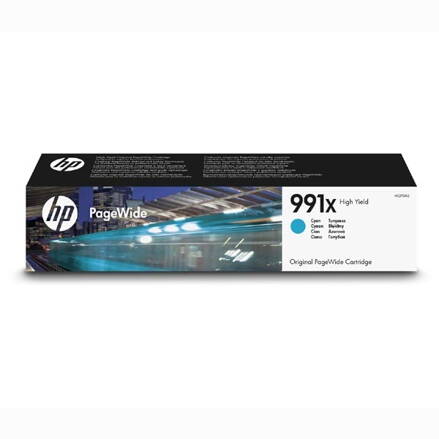 HP originál ink M0J90AE, HP 991X, cyan, 16000str., 193ml, HP HP PageWide Pro 750dw, MFP 772dn, MFP 777z, azurová