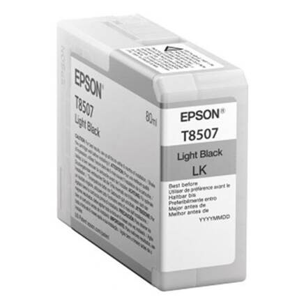Epson originál ink C13T850700, light black, 80ml, Epson SureColor SC-P800, light black