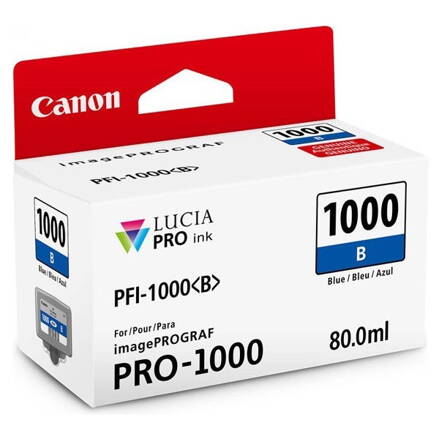 Canon originál ink 0555C001, blue, 4875str., 80ml, PFI-1000B, Canon imagePROGRAF PRO-1000, modrá