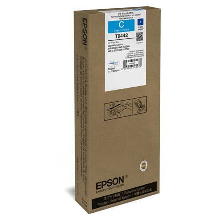 Epson originál ink C13T944240, cyan, 3000str., 1x19.9ml, Epson WF-C5210, C5290, C5710, C5790, azurová