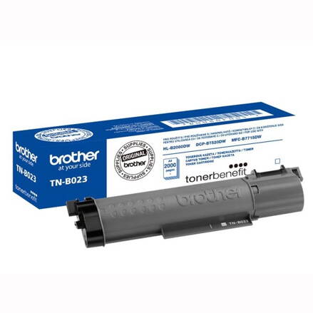 Brother originál toner TNB023, black, 2000str., Brother DCP-B7520DW, HL-B2080DW, MFC-B7715DW, O, čierna