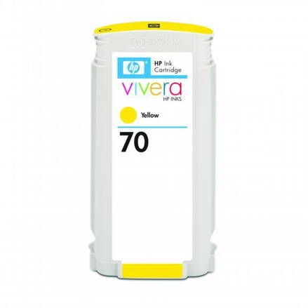 HP originál ink C9454A, HP 70, yellow, 130ml, HP Designjet Z3100, Z2100, žltá