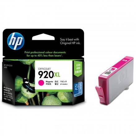 HP originál ink CD973AE, HP 920XL, magenta, 700str., HP Officejet, purpurová