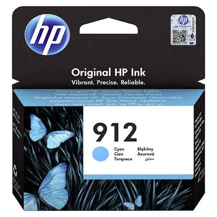 HP originál ink 3YL77AE#301, HP 912, cyan, blister, 315str., high capacity, HP Officejet 8012, 8013, 8014, 8015 OJ Pro 8020, azurová