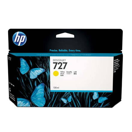 HP originál ink B3P21A, HP 727, yellow, 130ml, HP DesignJet T1500, T2500, T920, žltá