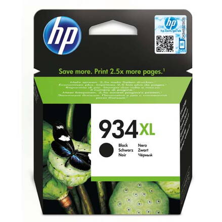 HP originál ink C2P23AE, HP 934XL, black, 1000str., 25,5ml, HP Officejet 6812,6815,Officejet Pro 6230,6830,6835, čierna