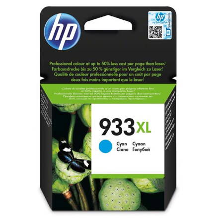 HP originál ink CN054AE, HP 933XL, cyan, blister, HP Officejet 6100, 6600, 6700, 7110, 7610, 7510, azurová