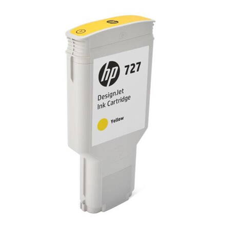 HP originál ink F9J78A, HP 727, yellow, 300ml, HP DesignJet T1530,T2530,T930,T1500,T2500,T920, žltá