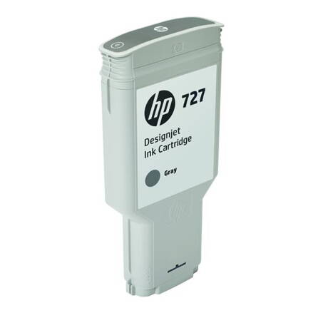 HP originál ink F9J80A, HP 727, gray, 300ml, HP DesignJet T1530, T2530, T930, šedá