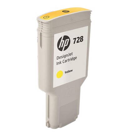 HP originál ink F9K15A, HP 728, yellow, 300ml, HP DesignJet T730, T830, žltá