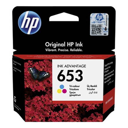 HP originál ink 3YM74AE, Tri-colour, 200str., HP 653, HP DeskJet IA 6000, IA PLUS 6400, farebná