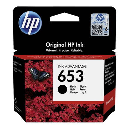HP originál ink 3YM75AE, black, 360str., HP 653, HP DeskJet IA 6000, IA PLUS 6400, čierna