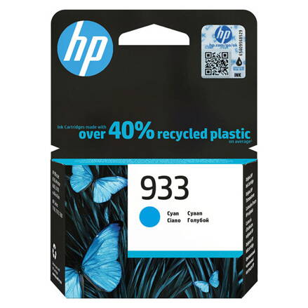 HP originál ink CN058AE, HP 933, cyan, HP Officejet 6100, 6600, 6700, 7110, 7610, 7510, azurová