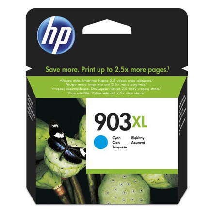 HP originál ink T6M03AE, HP 903XL, cyan, 825str., 9.5ml, high capacity, HP Officejet 6962,Pro 6960,6961,6963,6964,6965,6966, azurová