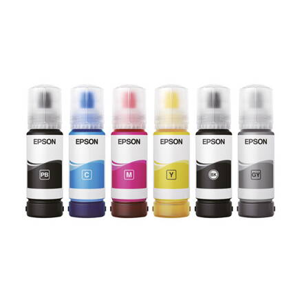 Epson originál ink C13T07D34A, magenta, Epson EcoTank L8160, L8180, purpurová