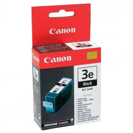 Canon originál ink BCI3eBK, black, 500str., 4479A002, Canon BJ-C6000, 6100, S400, 450, C100, MP700, čierna