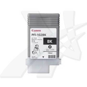 Canon originál ink PFI102BK, black, 130ml, 0895B001, Canon iPF-500, 600, 700, 765, čierna