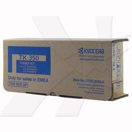 Kyocera originál toner TK350, black, 15000str., 1T02LX0NL0, 1T02LX0NLC, obsahuje odpadovú nádobku, Kyocera FS-3920DN, 3040MFP, 314, čierna
