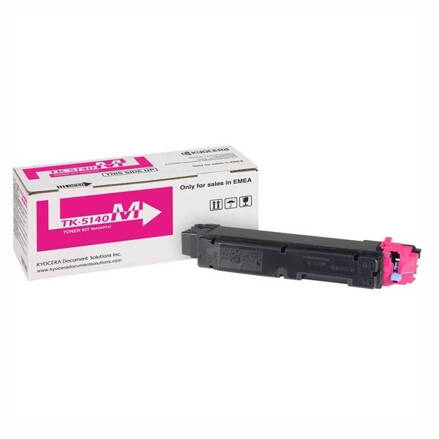 Kyocera originál toner TK-5140M, magenta, 5000str., 1T02NRBNL0, Kyocera ECOSYS M6030cdn, ECOSYS M6530cdn, ECOSYS P6130cdn, O, purpurová