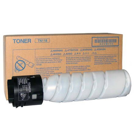 Konica Minolta originál toner TN118, black, 24000 (2x12000)str., A3VW050, Konica Minolta Bizhub 215, 226, 2x281,5g, O, čierna