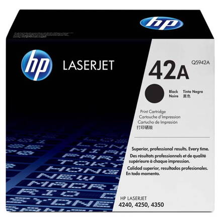 HP originál toner Q5942A, black, 10000str., HP 42A, HP LaserJet 4250, 4350, O, čierna