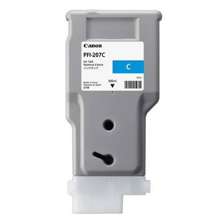 Canon originál ink PFI207C, cyan, 300ml, 8790B001, Canon iPF-680, 685, 780, 785, azurová