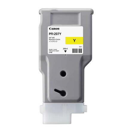 Canon originál ink PFI207Y, yellow, 300ml, 8792B001, Canon iPF-680, 685, 780, 785, žltá