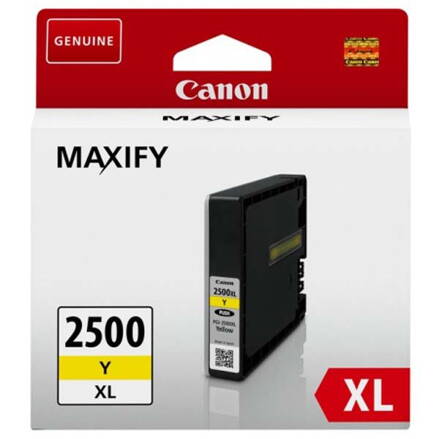 Canon originál ink PGI 2500XL, yellow, 19.3ml, 9267B001, Canon MAXIFY iB4050, MB5050, MB5350, žltá