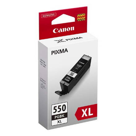Canon originál ink PGI550BK XL, black, 22ml, 6431B001, high capacity, Canon Pixma 7250, MG5450, MG6350, MG7550, čierna