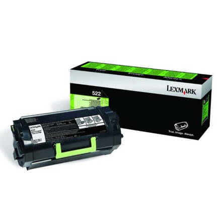 Lexmark originál toner 52D2000, black, 6000str., 522, return, Lexmark MS812de, MS812dn, MS810de, MS811dn, O, čierna