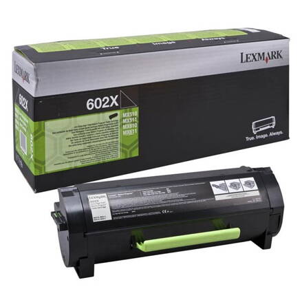 Lexmark originál toner 60F2X00, black, 20000str., 602X, extra high capacity, return, Lexmark MX611de, MX511de, MX611dhe, MX511dhe,, čierna
