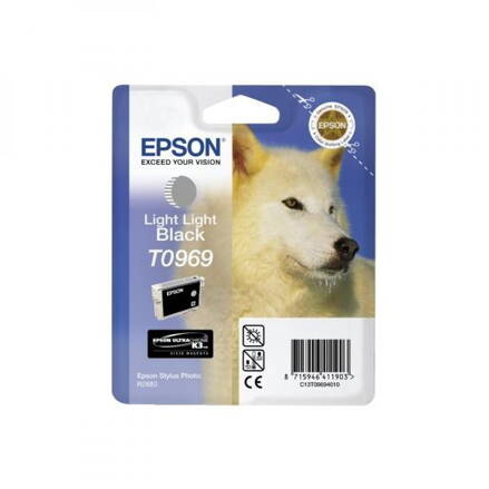 Epson originál ink C13T09694010, light light black, 13ml, Epson Stylus Photo R2880, light light black