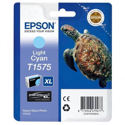 Epson originál ink C13T15754010, light cyan, 25,9ml, Epson Stylus Photo R3000, light cyan