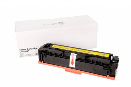 HP kompatibilná tonerová náplň CF402A, 1400 listov (Orink white box), žltá
