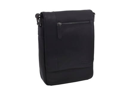 Pánske kožené crossbody čierna nappa 250908