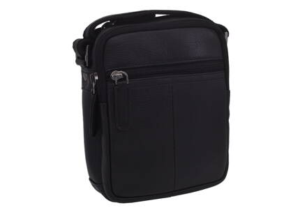 Pánske kožené crossbody čierna nappa V 250588,skl