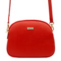 Praktická crossbody kabelka z pravej kože